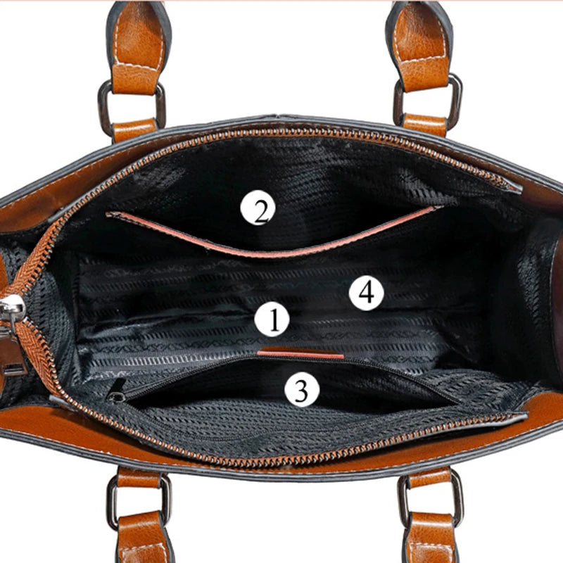 Genuine Leather Women’s Crossbody & Tote Handbag