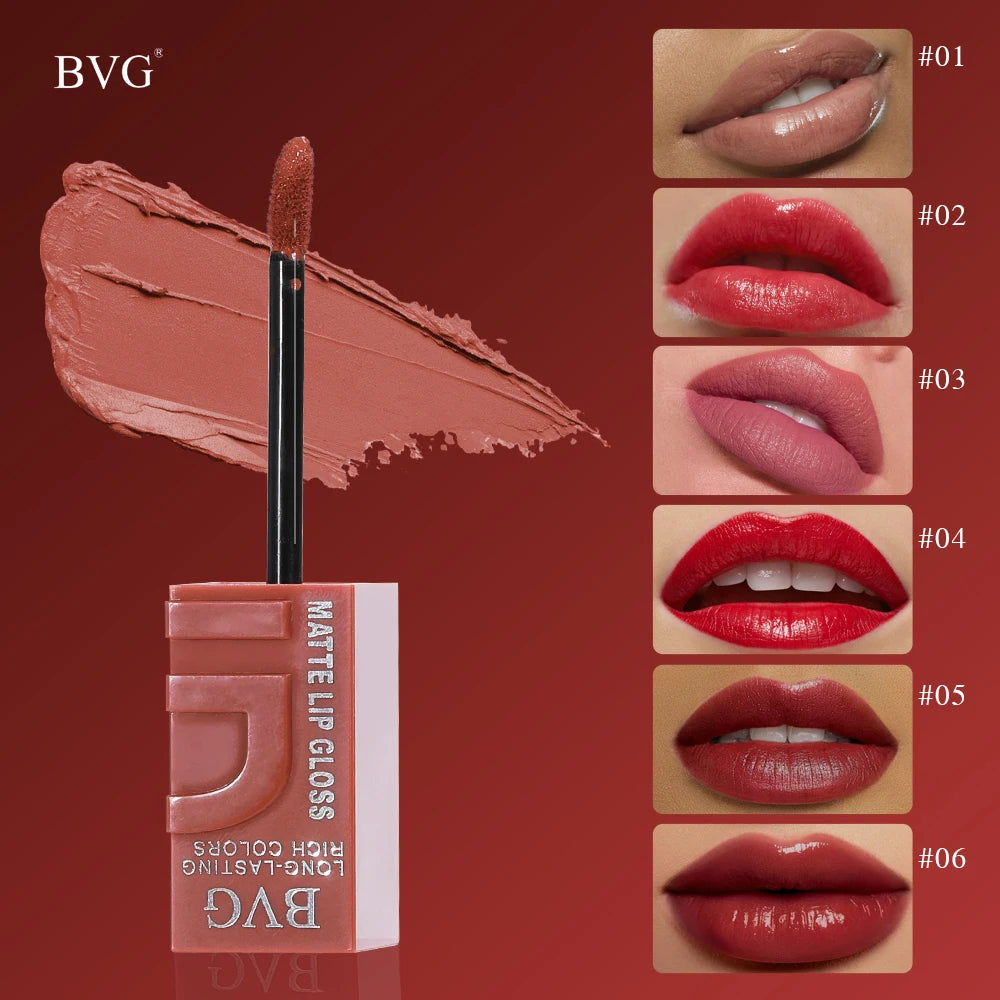 Matte Lip Gloss – Long-Lasting, Rich Warm Shades