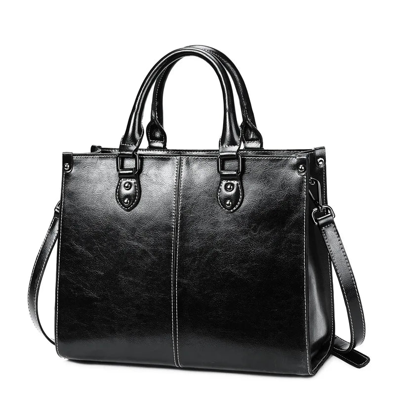 Genuine Leather Women’s Crossbody & Tote Handbag