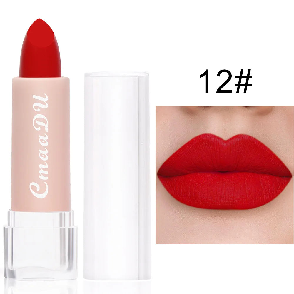 1PC Matte Lipstick – Waterproof, 15 Shades