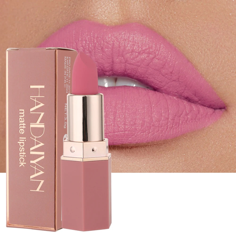 6-Color Matte Lipstick – Vibrant & Long-Lasting