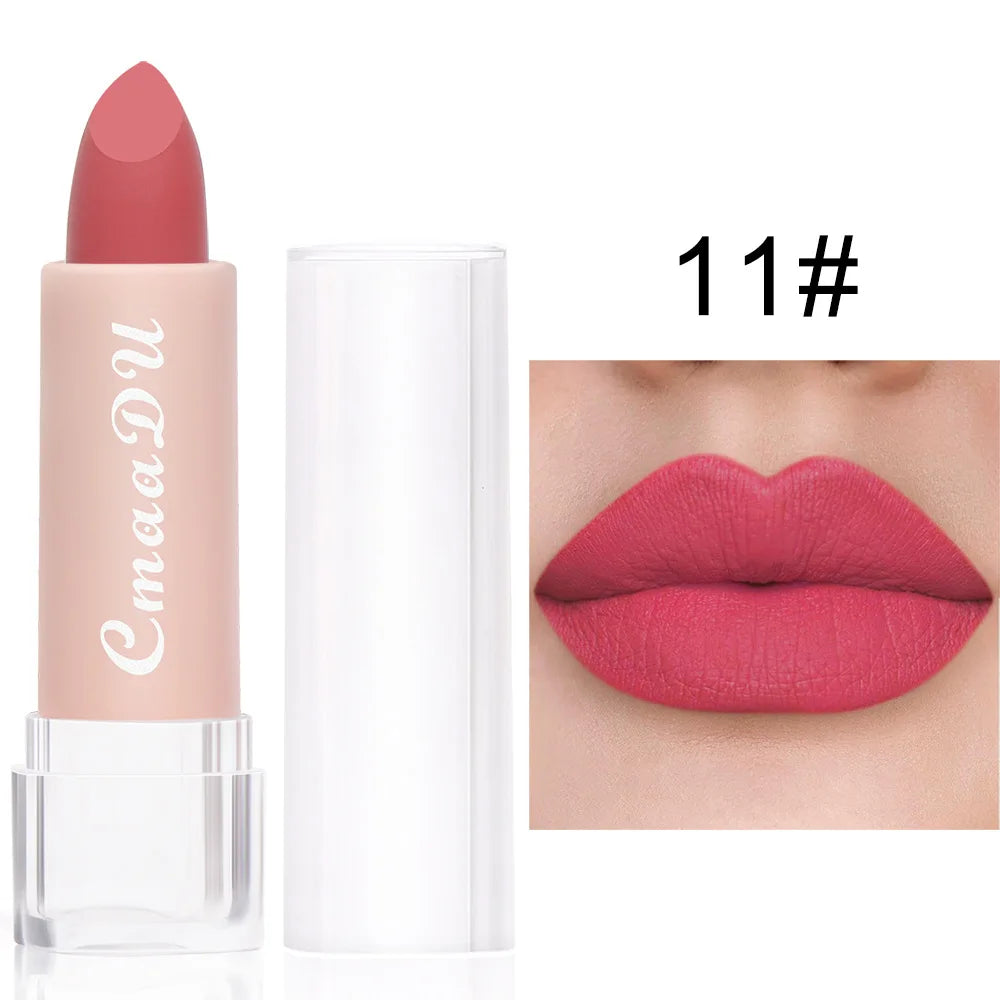 1PC Matte Lipstick – Waterproof, 15 Shades