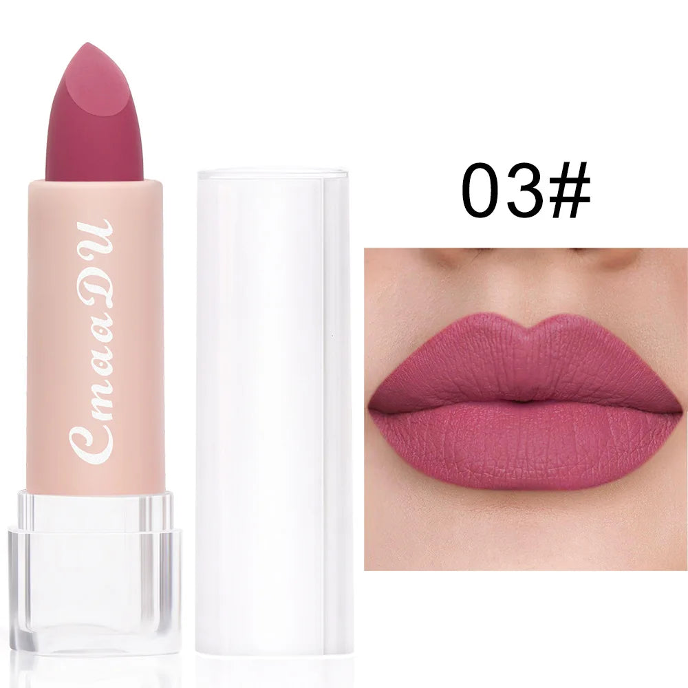 1PC Matte Lipstick – Waterproof, 15 Shades