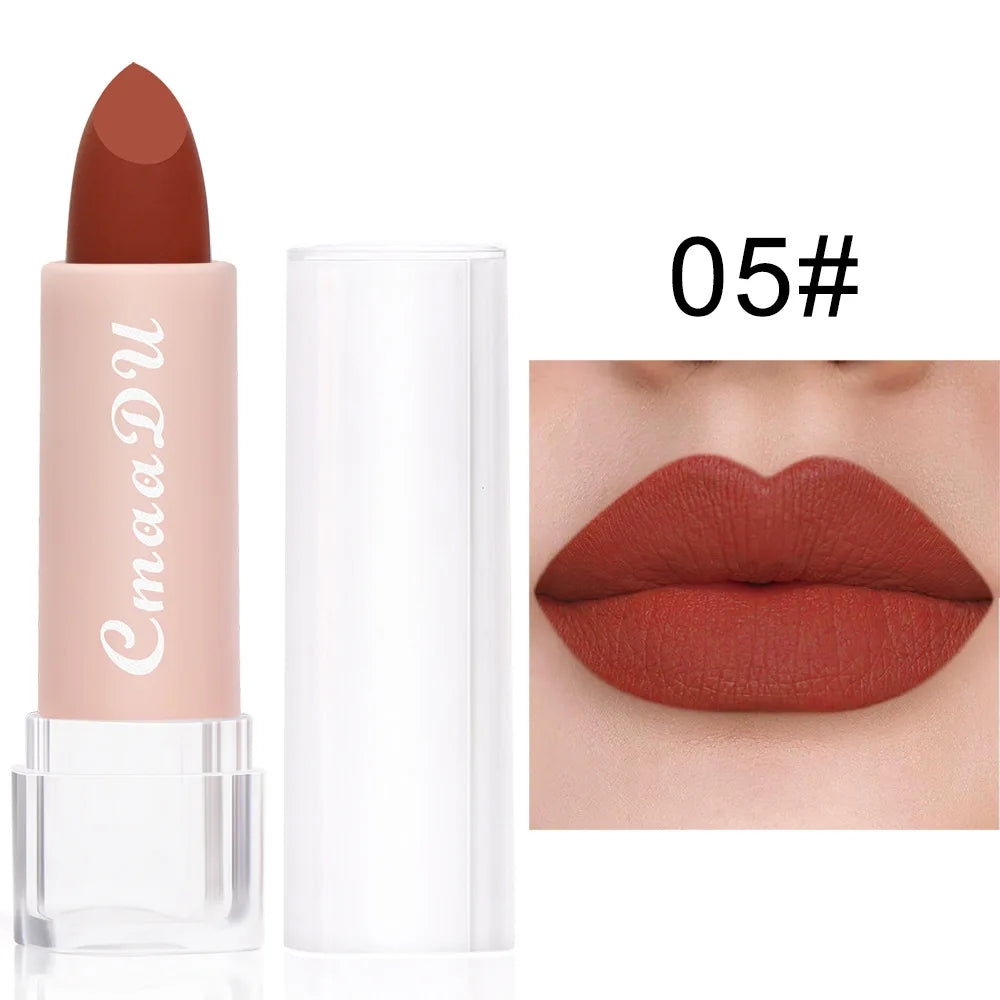 1PC Matte Lipstick – Waterproof, 15 Shades