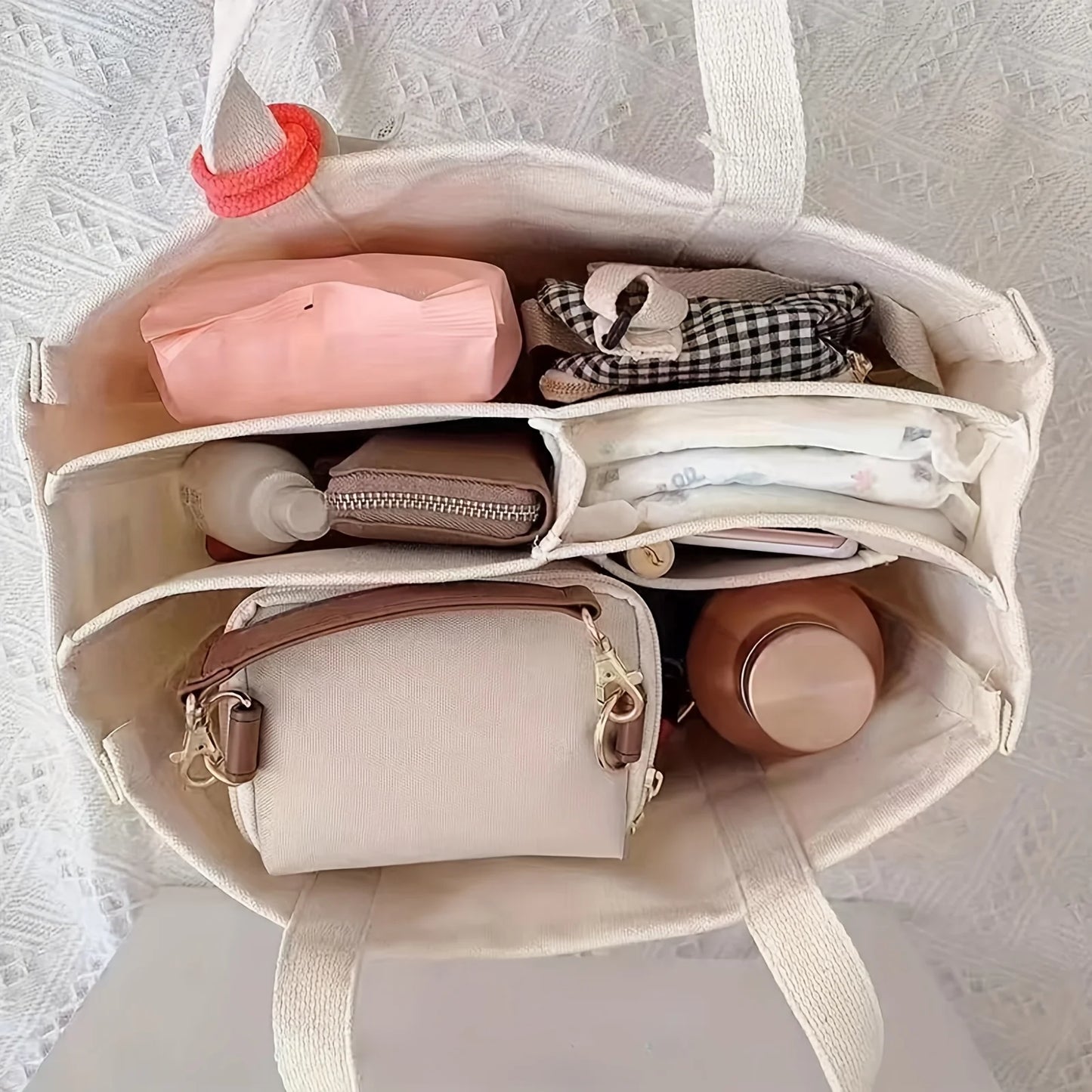 Women’s Canvas Tote Bag – Large Capacity, Crossbody