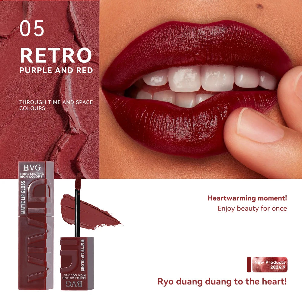 Matte Lip Gloss – Long-Lasting, Rich Warm Shades