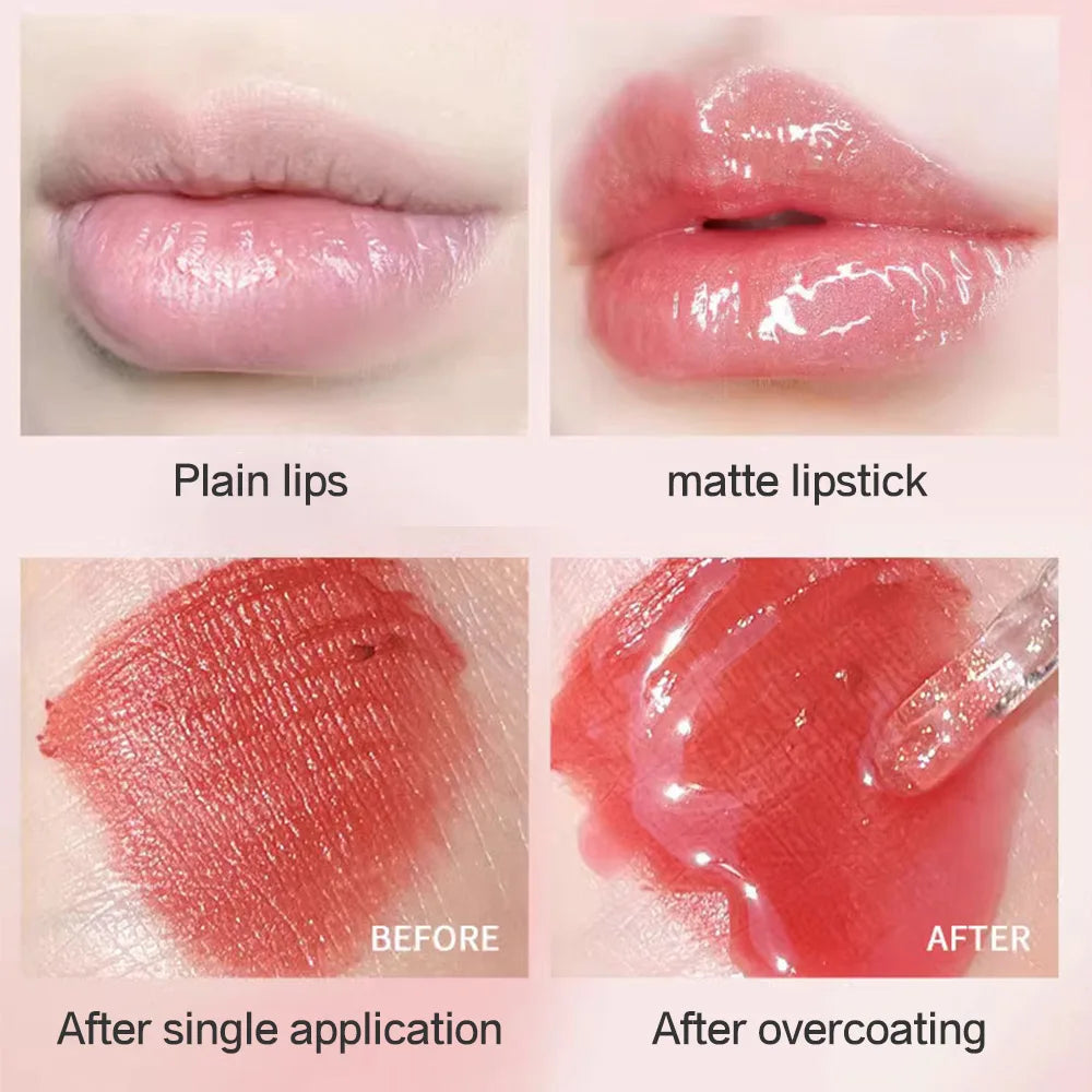 4 PCS Water-Gloss Lip Gloss – Shiny & Hydrating