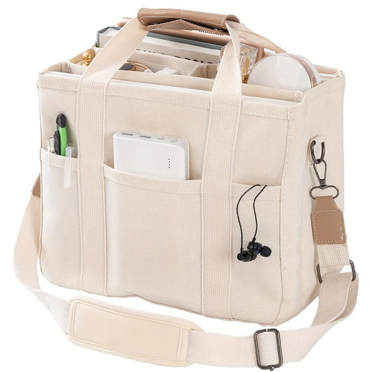 Women’s Canvas Tote Bag – Large Capacity, Crossbody
