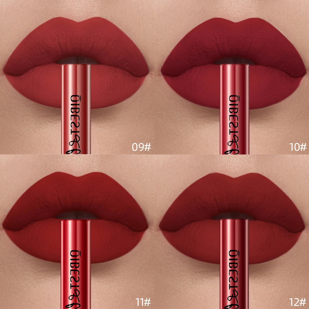 Matte Liquid Lipstick – 24 Shades, Waterproof