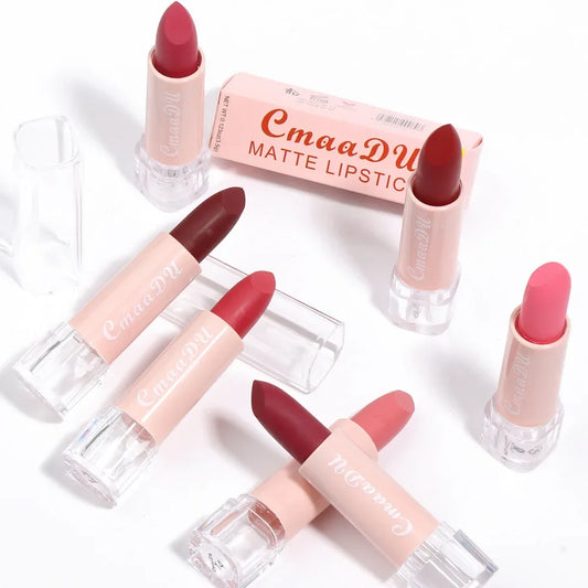 1PC Matte Lipstick – Waterproof, 15 Shades