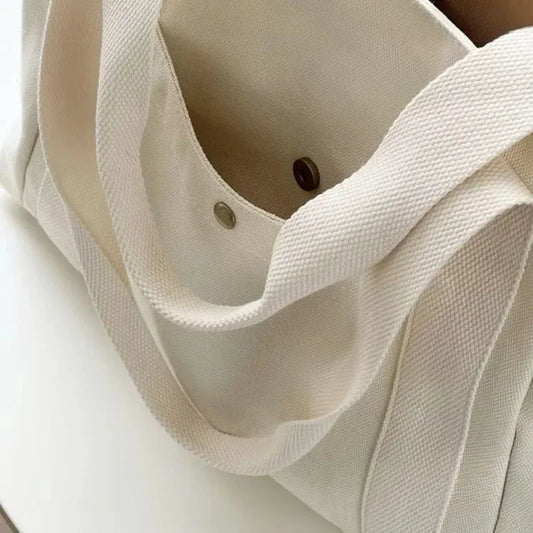 Large Canvas Tote – Work, College, & Commuting Shoulder Bag