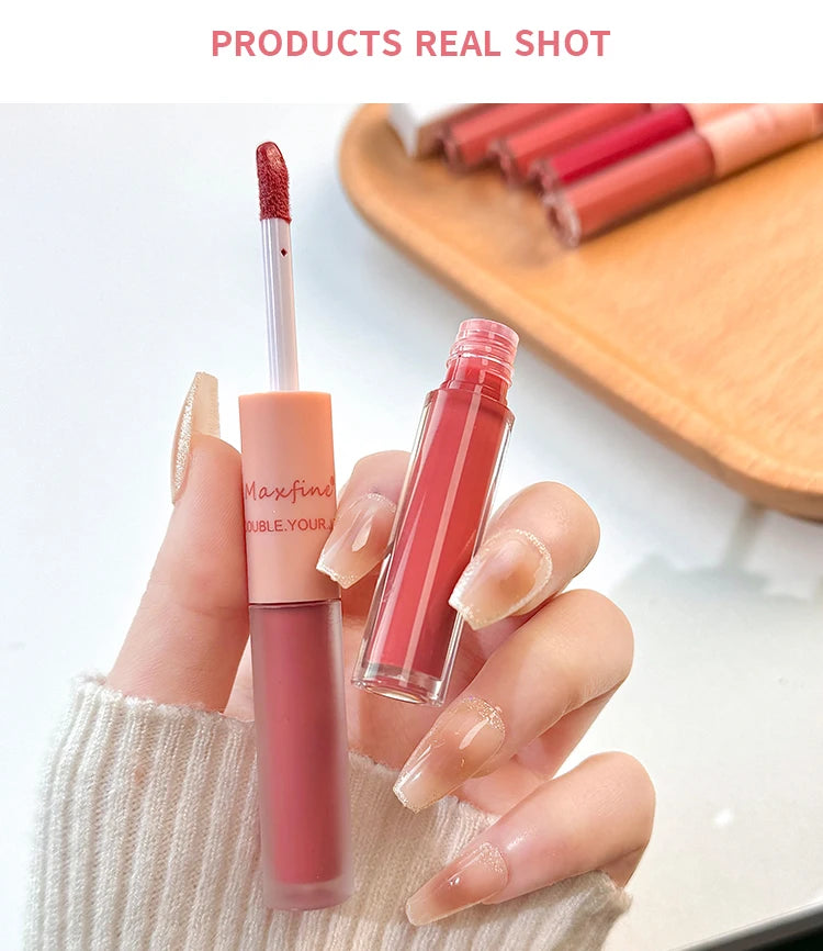 2-in-1 Lip Gloss – Velvet Matte + Glossy Glow