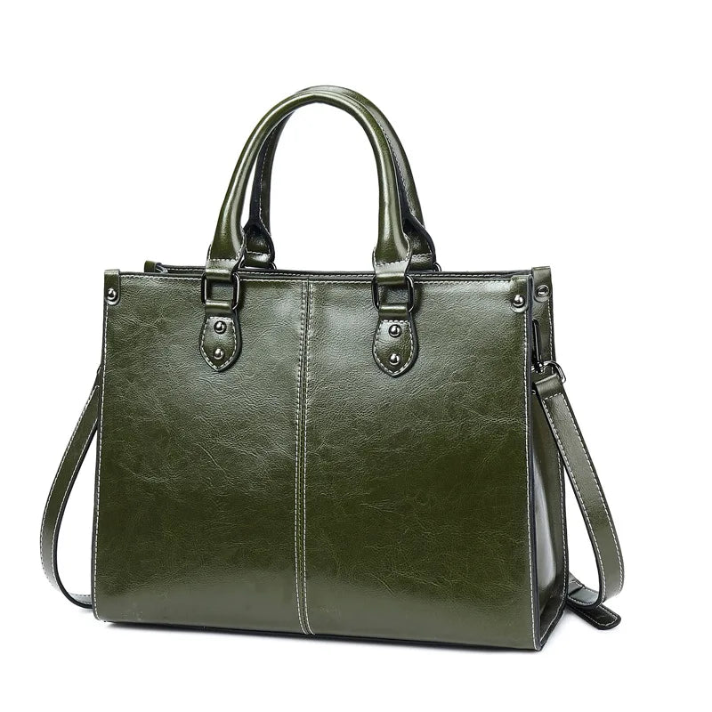 Genuine Leather Women’s Crossbody & Tote Handbag