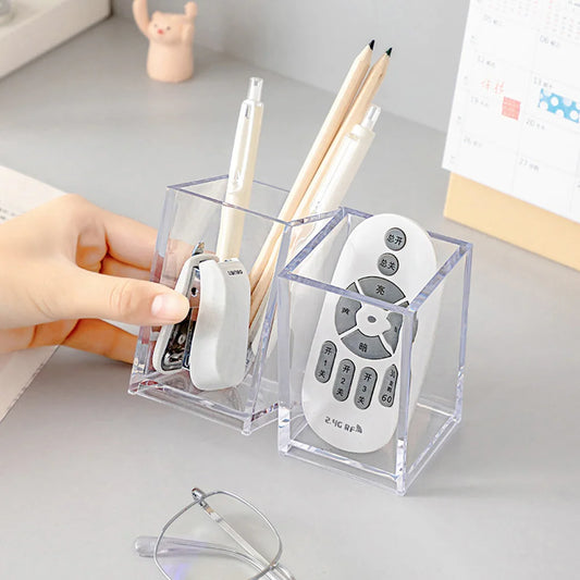 Acrylic Makeup Holder – Clear Lipstick & Brush Storage