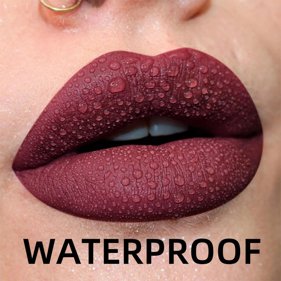 19 Matte Velvet Shades – Waterproof & Bold