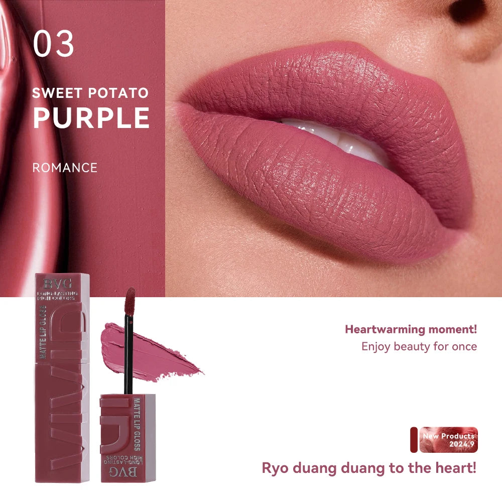 Matte Lip Gloss – Long-Lasting, Rich Warm Shades