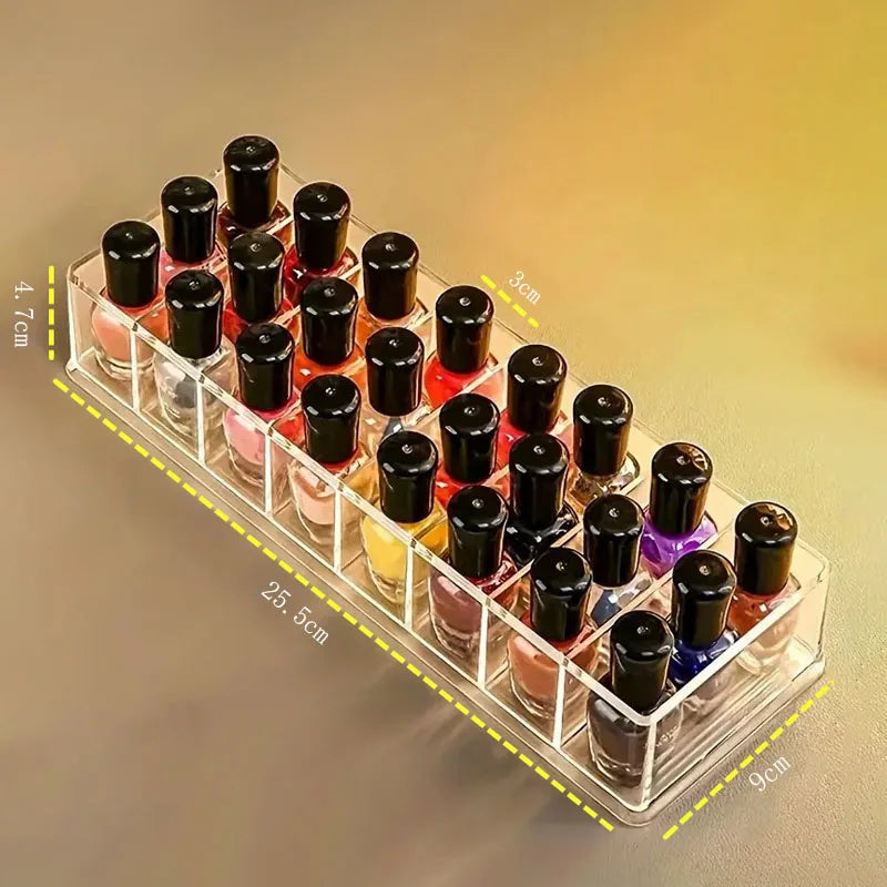 Acrylic Makeup Holder – Clear Lipstick & Brush Storage