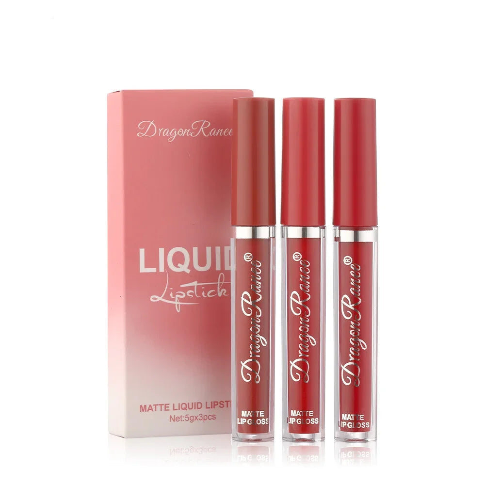 3 PCS Liquid Lipstick Set – Matte & Waterproof
