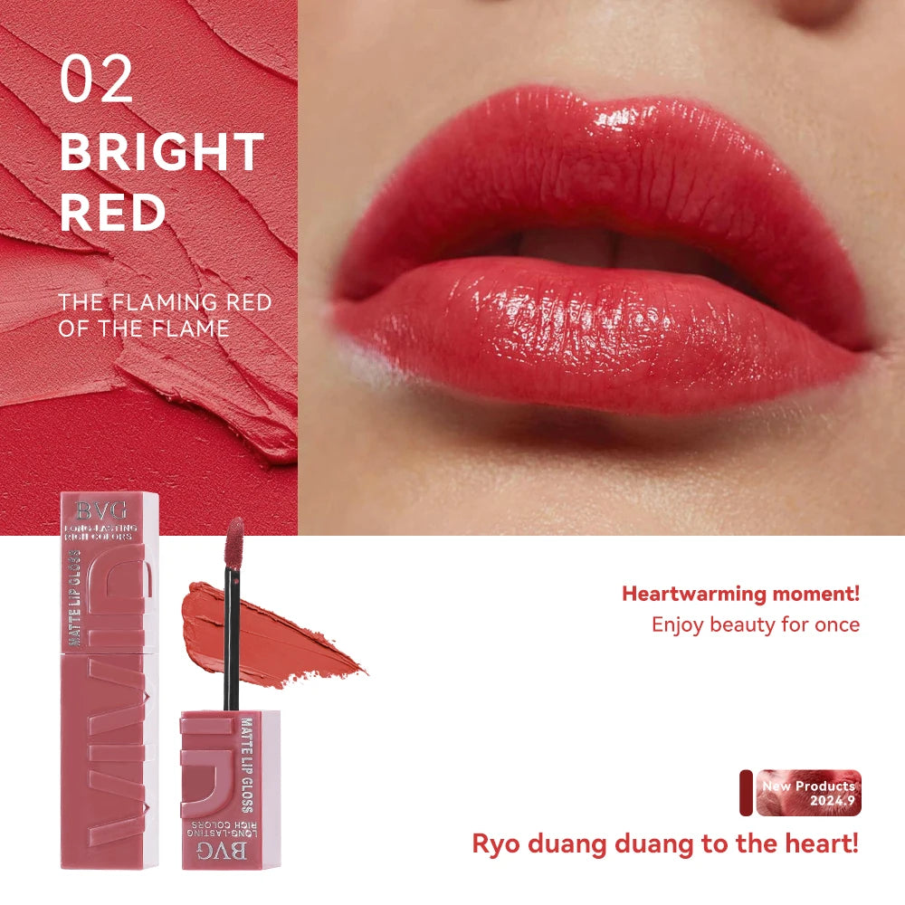 Matte Lip Gloss – Long-Lasting, Rich Warm Shades