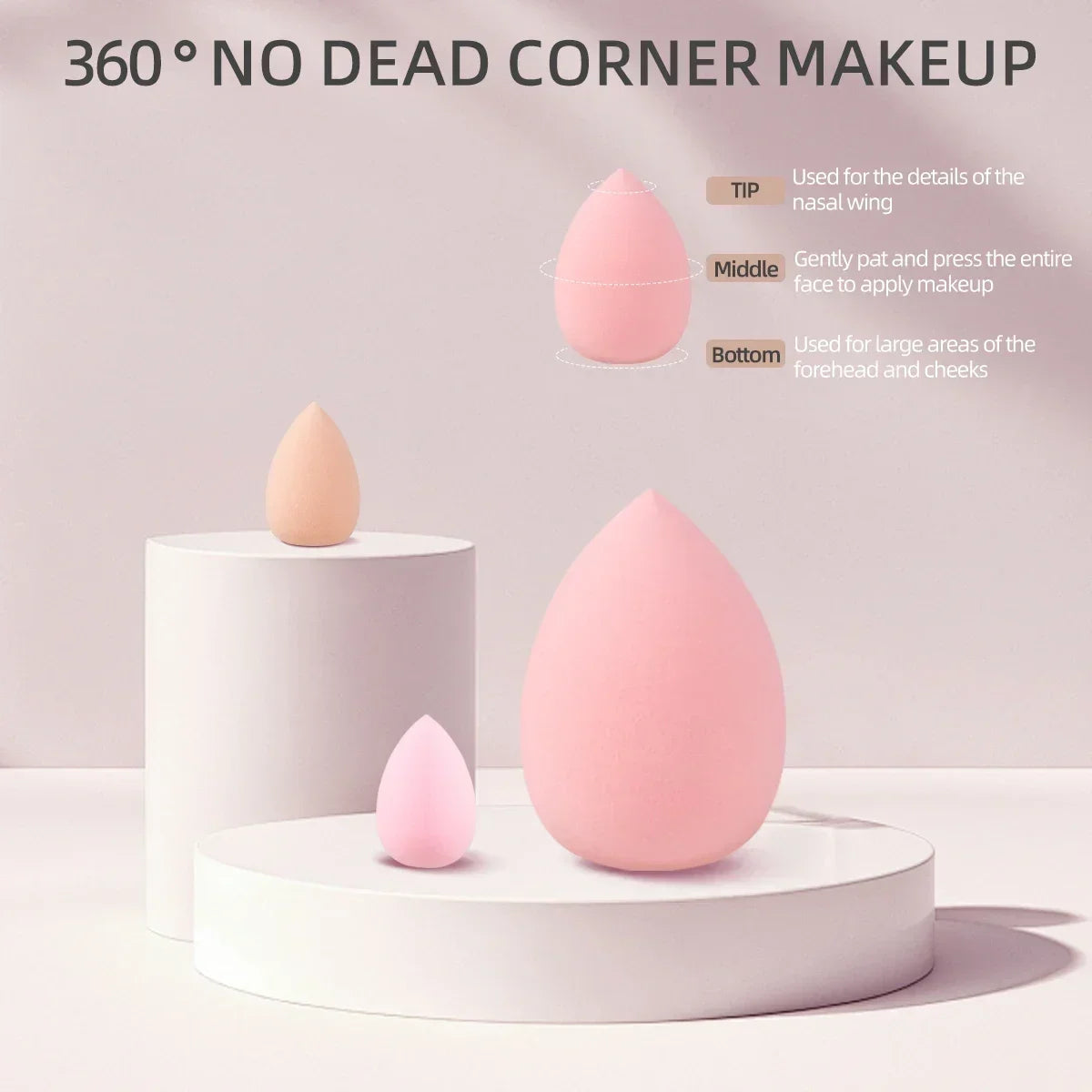 Pink Makeup Set – 20–32pcs, Brushes & Sponges