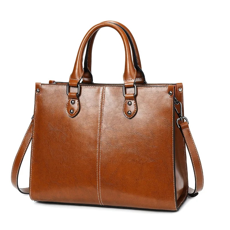 Genuine Leather Women’s Crossbody & Tote Handbag