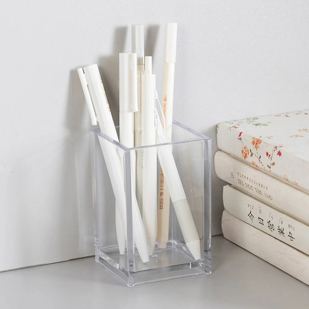 Acrylic Makeup Holder – Clear Lipstick & Brush Storage