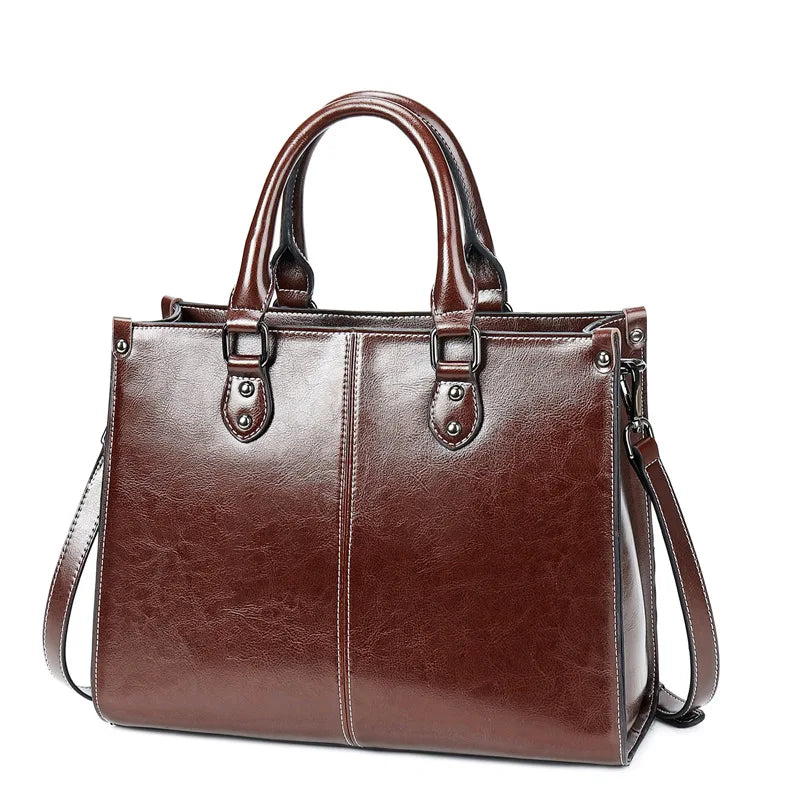 Genuine Leather Women’s Crossbody & Tote Handbag