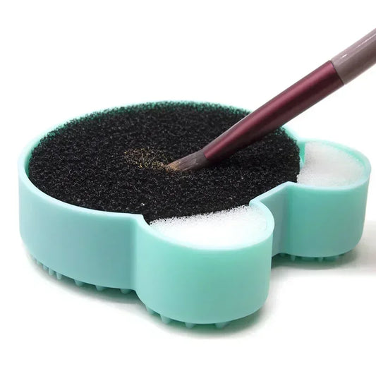 1pc Brush Cleaner Pad – Universal Scrubber Mat