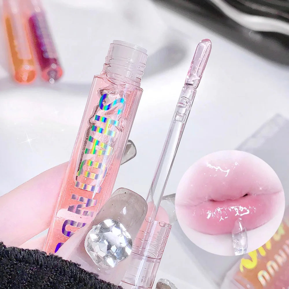 4 PCS Water-Gloss Lip Gloss – Shiny & Hydrating