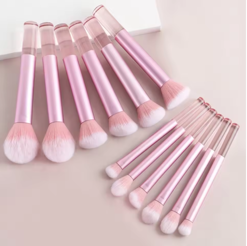 Pink Makeup Set – 20–32pcs, Brushes & Sponges