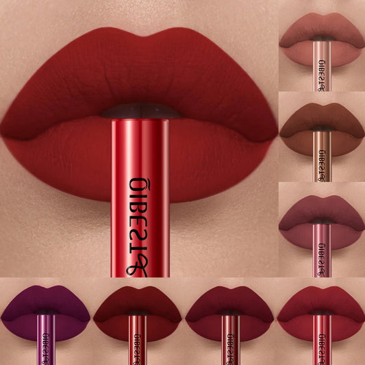 Matte Liquid Lipstick – 24 Shades, Waterproof