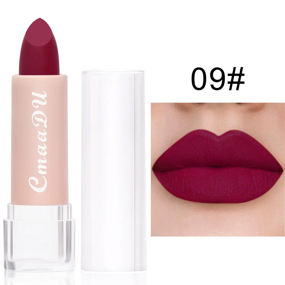 1PC Matte Lipstick – Waterproof, 15 Shades
