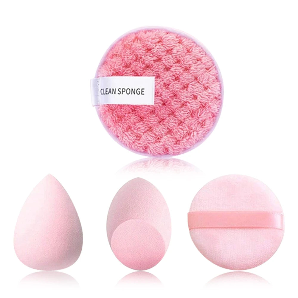 Pink Makeup Set – 20–32pcs, Brushes & Sponges