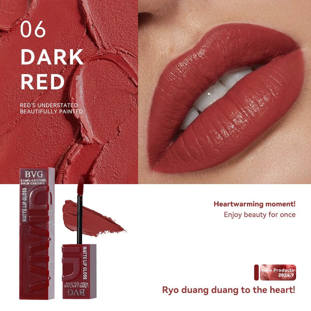 Matte Lip Gloss – Long-Lasting, Rich Warm Shades