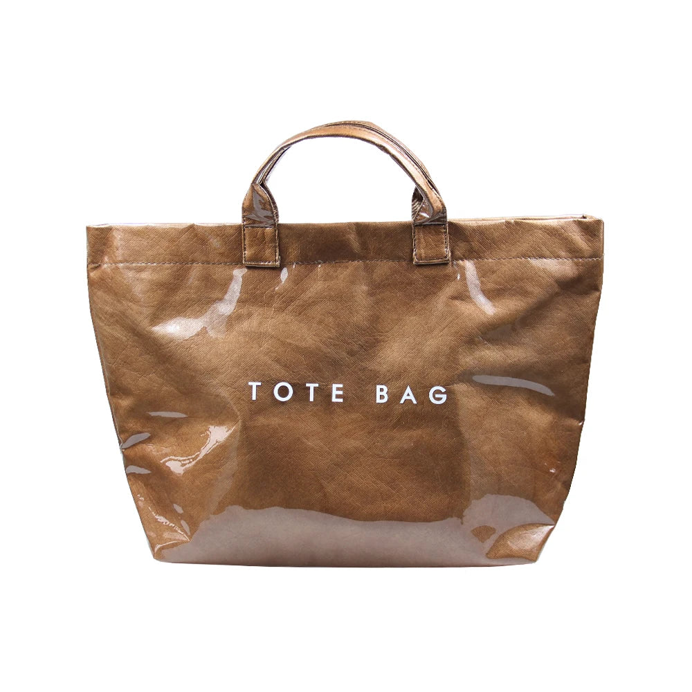 Women’s Solid Color Tote – Large Capacity, Fashion Bag