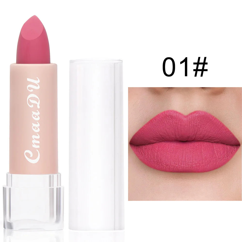 1PC Matte Lipstick – Waterproof, 15 Shades